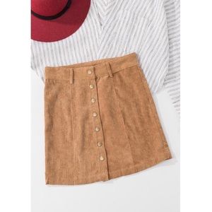 Corduroy Mini Skirt